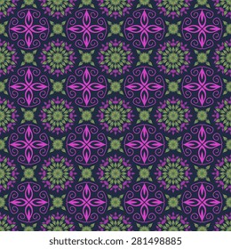Seamless pattern with decorative ornament