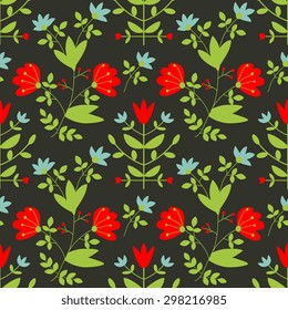 Seamless pattern with decorative ornament