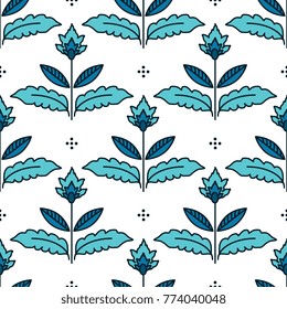 Seamless pattern with decorative ornament