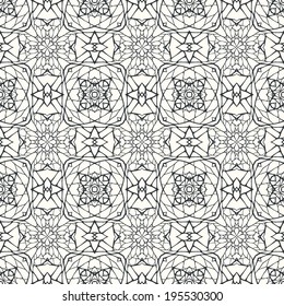 Seamless pattern with decorative ornament. Vector illustration