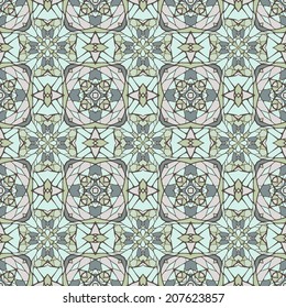 Seamless pattern with decorative ornament. Vector illustration