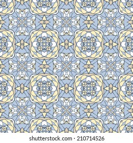 Seamless pattern with decorative ornament. Vector illustration