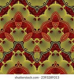 Seamless pattern with decorative ornament. Vector illustration. Can be used for wallpaper, pattern fills, web page background,surface textures.