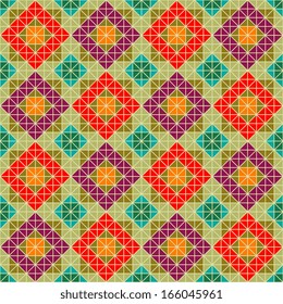 Seamless pattern with decorative ornamental pattern