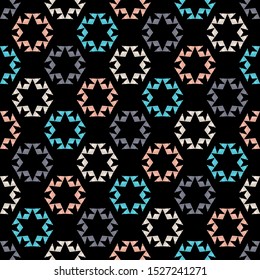 Seamless pattern with Decorative Snowflakes. Vector illustration for web design or print.