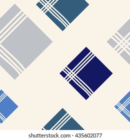 seamless pattern with decorative square. The cloth. Abstraction. Textile