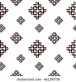 seamless pattern with decorative square. The cloth. Abstraction. Textile