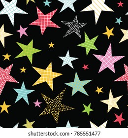 seamless pattern with decorative star design suitable for wrapping, wallpaper, scrapbook, decoration background