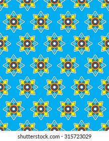 Seamless pattern with decorative stars