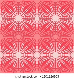 Seamless pattern with decorative stars. Mosaic of stars from strips and dots. Can be used for wallpaper, textile, invitation card, wrapping, web page background.