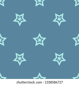 Seamless pattern with decorative stars. Stars in the sky. Can be used for wallpaper, textile, invitation card, wrapping, web page background.