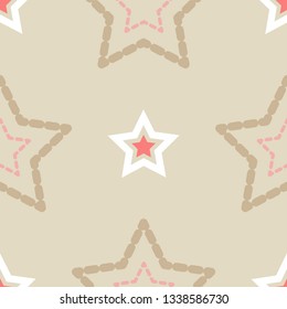 Seamless pattern with decorative stars. Stars in the sky. Can be used for wallpaper, textile, invitation card, wrapping, web page background.
