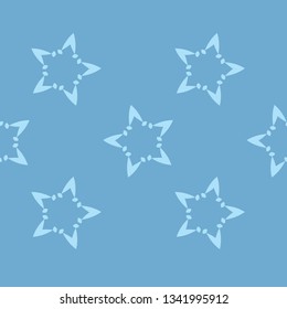 Seamless pattern with decorative stars. Stars in the sky. Can be used for wallpaper, textile, invitation card, wrapping, web page background.