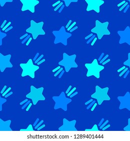 Seamless pattern with decorative stars. Star with rays. Simple design. Can be used for wallpaper, textile, invitation card, wrapping, web page background.