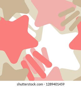 Seamless pattern with decorative stars. Star with rays. Simple design. Can be used for wallpaper, textile, invitation card, wrapping, web page background.
