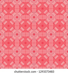 Seamless pattern with decorative stars of stripes and zigzags. Simple design. Can be used for wallpaper, textile, invitation card, wrapping, web page background.
