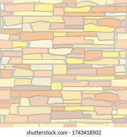 seamless pattern  decorative stone pastel colors vector