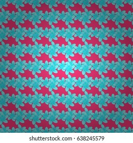 Seamless pattern with decorative summer plumeria flowers on a pink background, watercolor vector illustration.