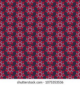 Seamless pattern decorative symmetries, ornament pattern vector illustration