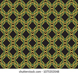 Seamless pattern decorative symmetries, ornament pattern vector illustration