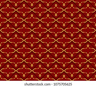 Seamless pattern decorative symmetries, ornament pattern vector illustration