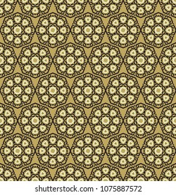 Seamless pattern decorative symmetries, ornament pattern vector illustration