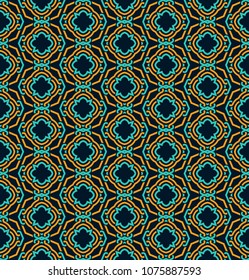 Seamless pattern decorative symmetries, ornament pattern vector illustration