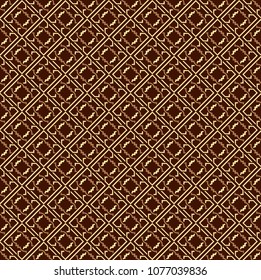 Seamless pattern decorative symmetries, ornament pattern vector illustration