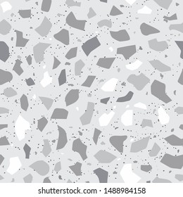 Seamless pattern with decorative terrazzo background vector illustration