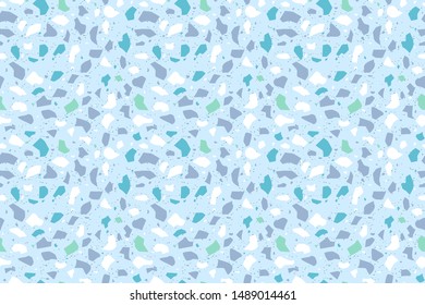 Seamless pattern with decorative terrazzo background vector illustration