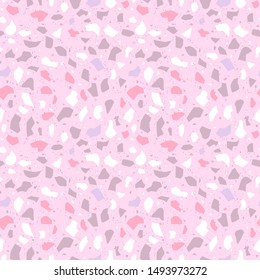 Seamless pattern with decorative terrazzo background vector illustration
