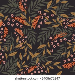 Seamless pattern with decorative tulips. Perfect for wallpapers, surface textures, textile, kids cloth, pattern fills, web page backgrounds and more creative designs