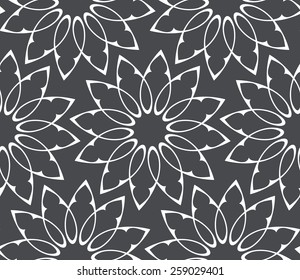 Seamless pattern.  Decorative wallpaper in the Gothic style. Vector illustration.