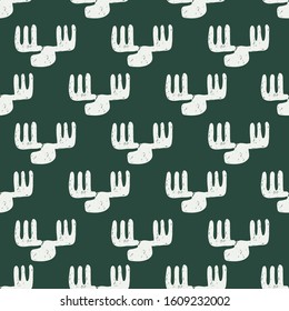 seamless pattern, deer art background design for fabric scarf and decor