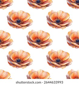 Seamless pattern of delicate pink petals on a white background, ideal for adding an elegant touch to textiles, wallpapers, or stationery. Perfect for romantic, modern, or feminine designs.
