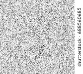 Seamless pattern, dense grunge textured hand drawn black spots. Vector illustration