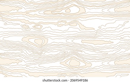 Seamless pattern of dense thin lines, wood grain texture background. Light golden wooden texture. Vector wallpaper