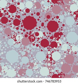 Seamless pattern depicting splashes and drops. Cheerful camouflage. Applicable for design work, textiles and 3D models.