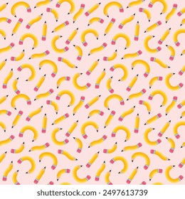 Seamless pattern design with abstract pencils. Background design. Vector illustration