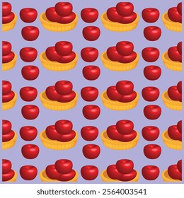 seamless pattern design with apple