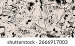 Seamless pattern design background. Brutalist textures, distressed acrylic brushwork, and handmade ink grunge in black and white