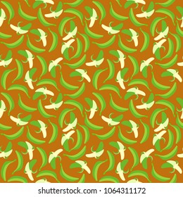 seamless pattern design with banana shape element