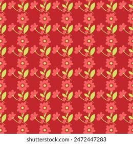 Seamless pattern design with beautiful floral