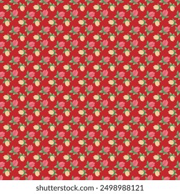 Seamless pattern design with beautiful floral