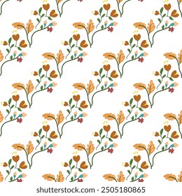 Diseño de patrón sin fisuras con hermoso floral