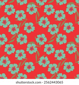 Seamless pattern design with beautiful flowers and leaves. floral and leaf patterns design for fabric, cotton, wallpaper, satin, gift wrap, carpet, backgrounds