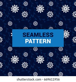Seamless Pattern Design of beautiful ornament floral vector background print ready quality