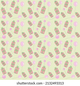 Diseño de patrones impecable para cumpleaños y vacaciones felices. Vector de fondo de pantalla. Qué lindo.