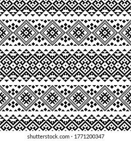 Ikat Aztec Ethnic Design Native Seamless Stock Vector (Royalty Free ...