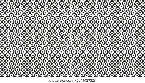 Diseño de patrón sin costuras en blanco y negro para papel de deformación, impresión, tela, textil, impresión